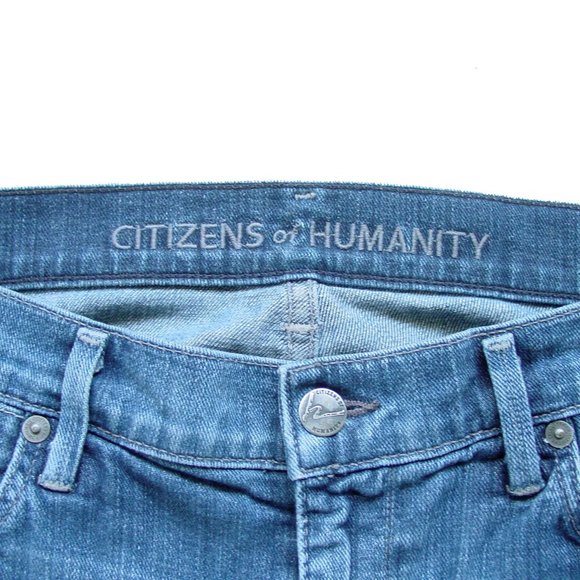 CITIZENS of HUMANITY Dani Cropped Cuffed Straight Jeans Women's 29 - Picture 4 of 8